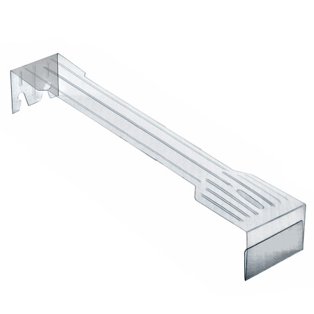 Azar Displays Plastic Overlay for10" Hook For Paper Labels (Hooks not included), PK50 700897